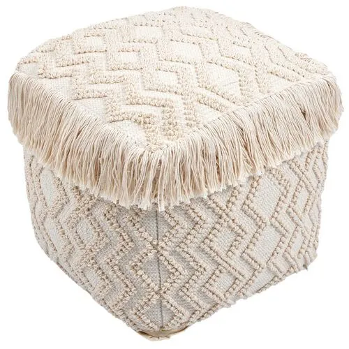 Zoe Pouf - Natural - Beige