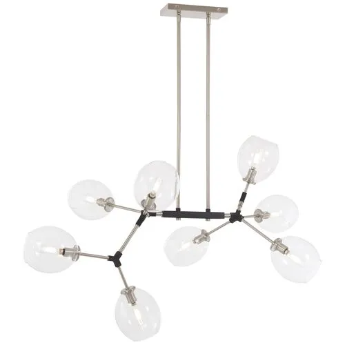 Nexpo 8-Light Chandelier - Brushed Nickel - Silver