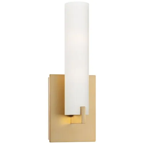 Tube LED Sconce - Honey Gold