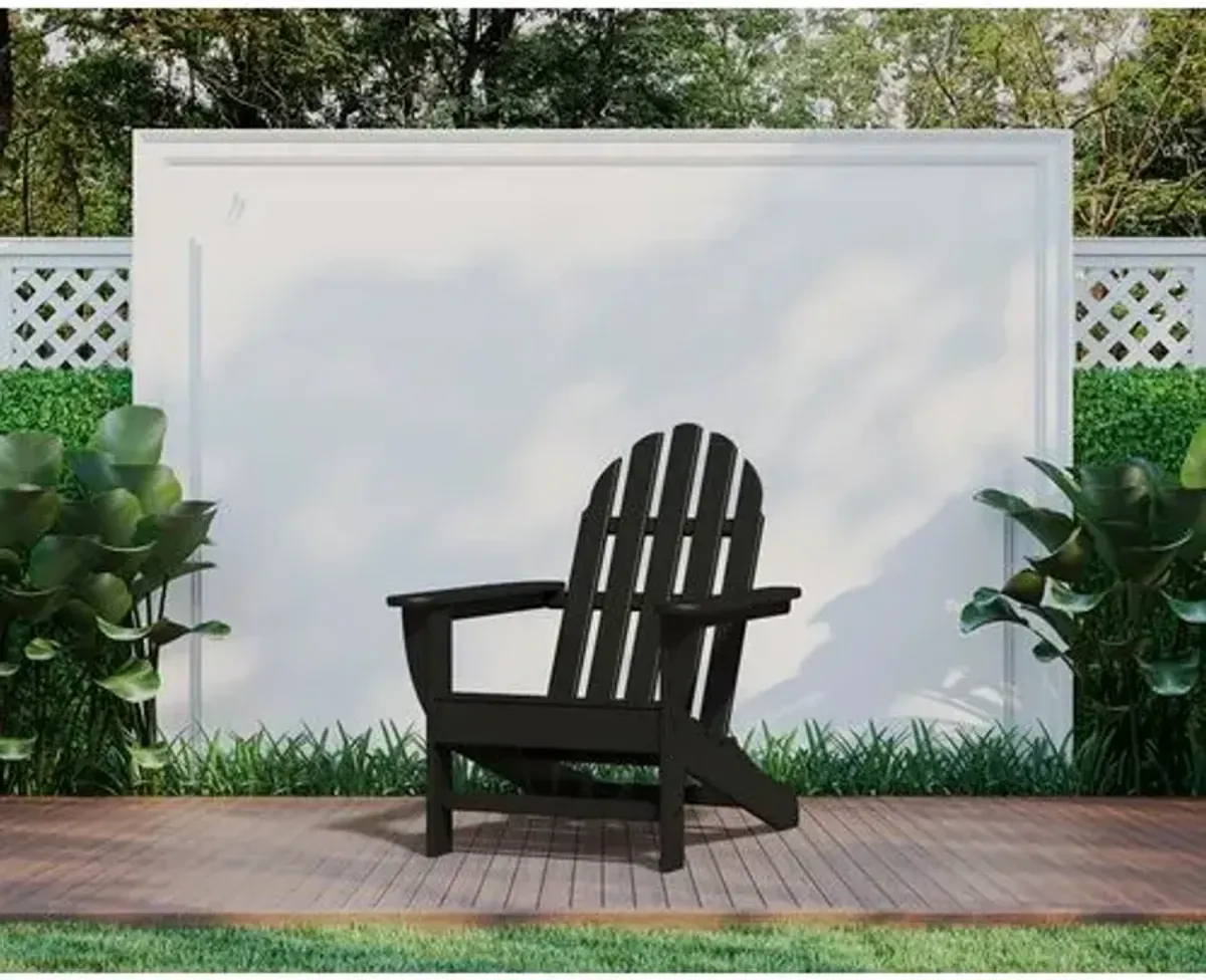 Primrose Outdoor Adirondack Chair - Black