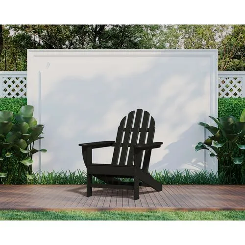 Primrose Outdoor Adirondack Chair - Black