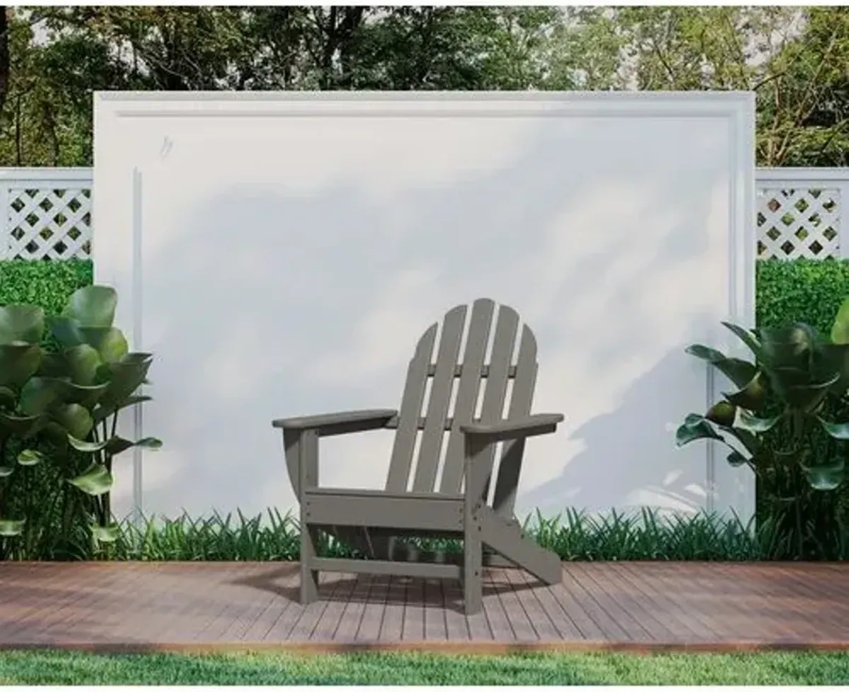 Primrose Outdoor Adirondack Chair - Slate Gray