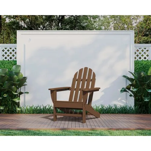 Primrose Outdoor Adirondack Chair - Teak - Brown