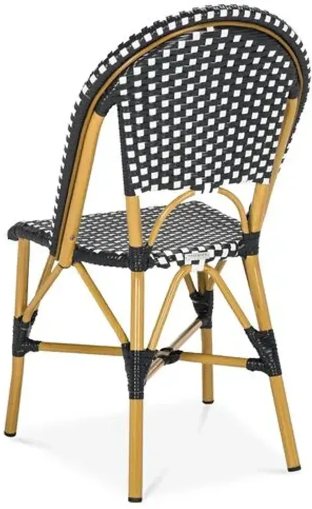 Set of 2 Salcha Outdoor Bistro Chairs - Black