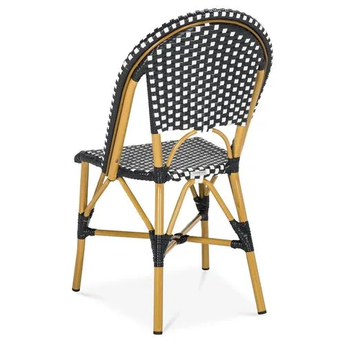 Set of 2 Salcha Outdoor Bistro Chairs - Black