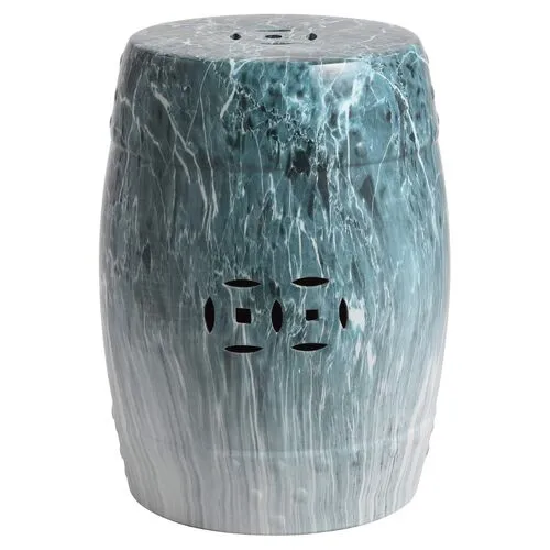 Gilroy Garden Stool - Turquoise