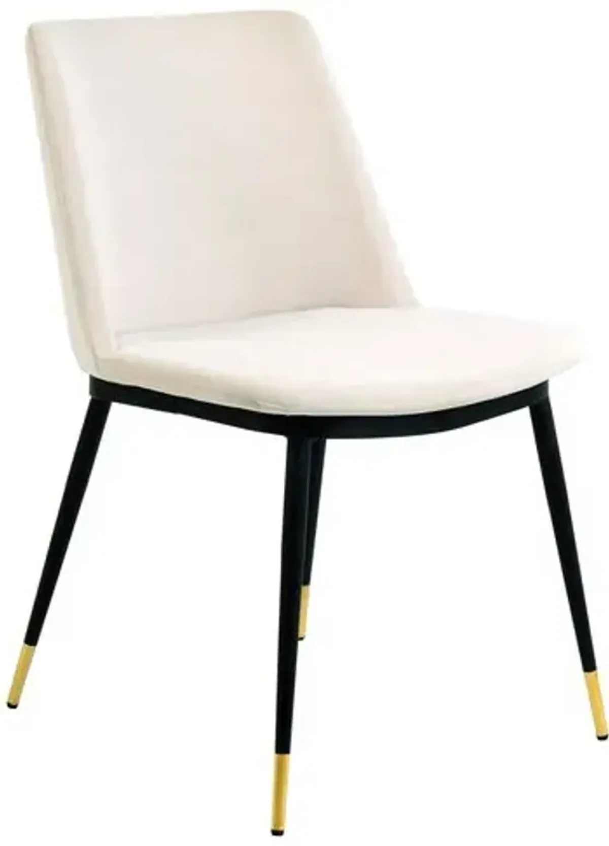 Set of 2 Elle Side Chairs - Cream Velvet