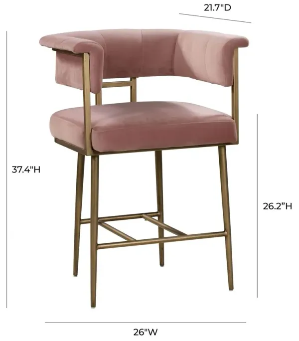 Rory Counter Stool, Blush