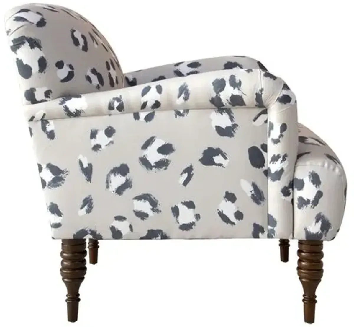 Nicolette Accent Chair - Cheetah - Handcrafted - Gray, Comfortable, Durable