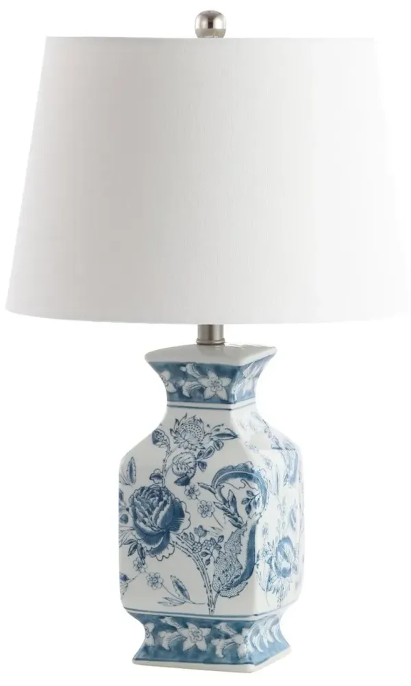 Sadie Table Lamp - Blue/White