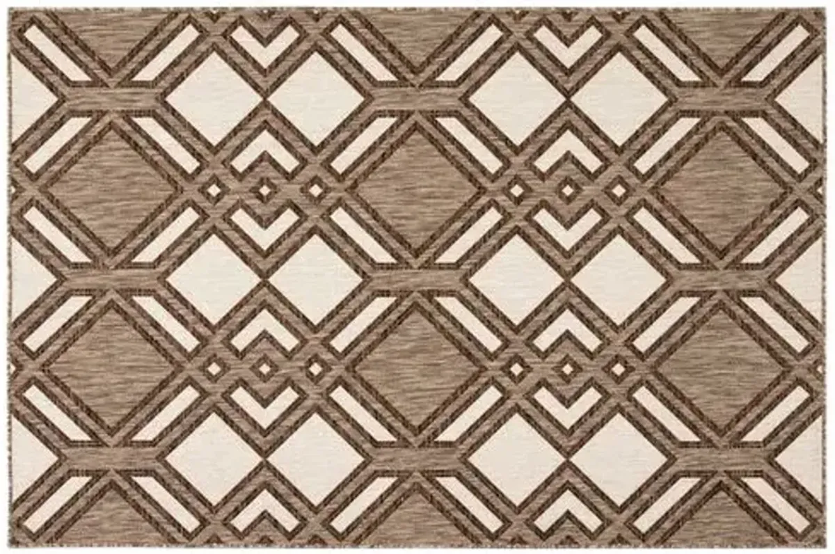 Samba Outdoor Rug - Brown/Ivory - Nikki Chu - Brown