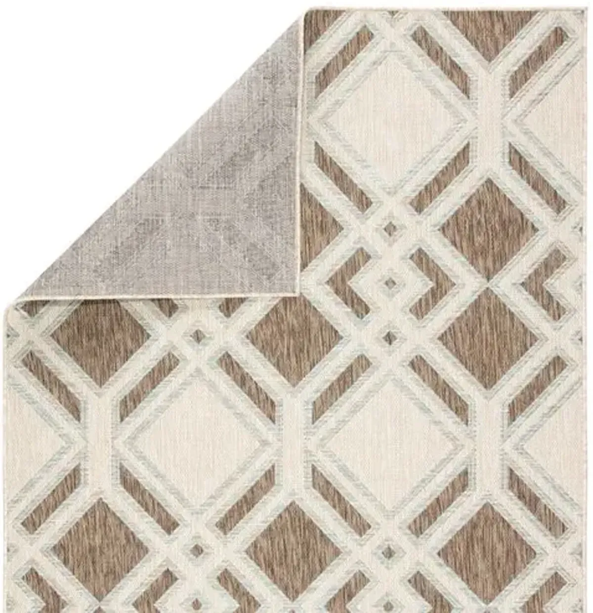 Samba Outdoor Rug - Brown/Light Blue - Nikki Chu - Brown