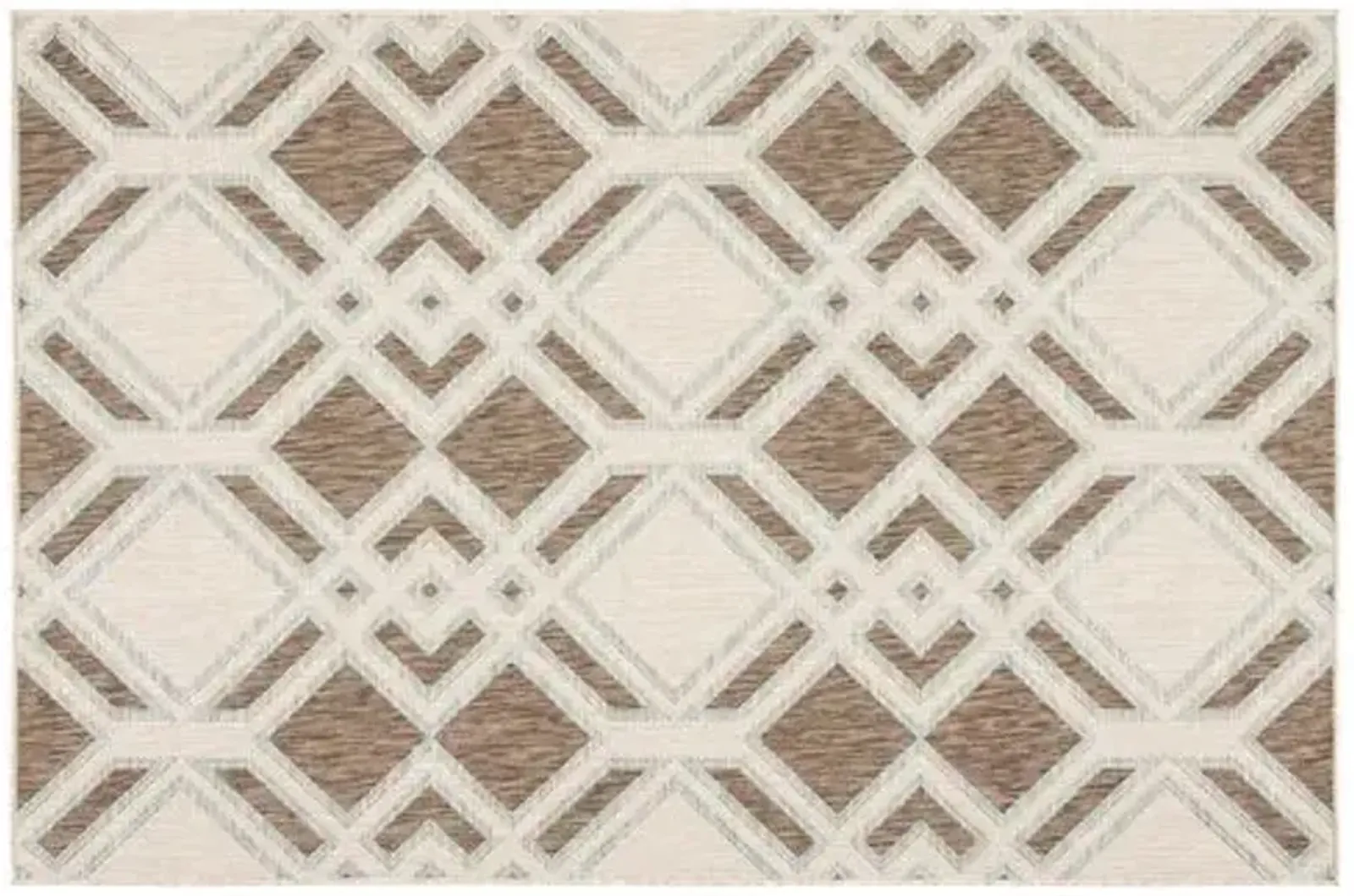 Samba Outdoor Rug - Brown/Light Blue - Nikki Chu - Brown