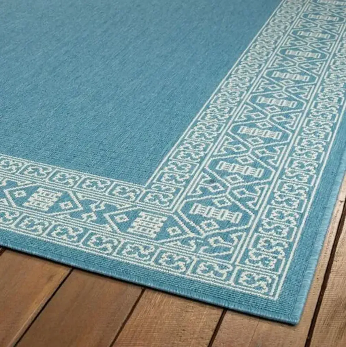 Lata Outdoor Rug - Lt. Blue - Blue