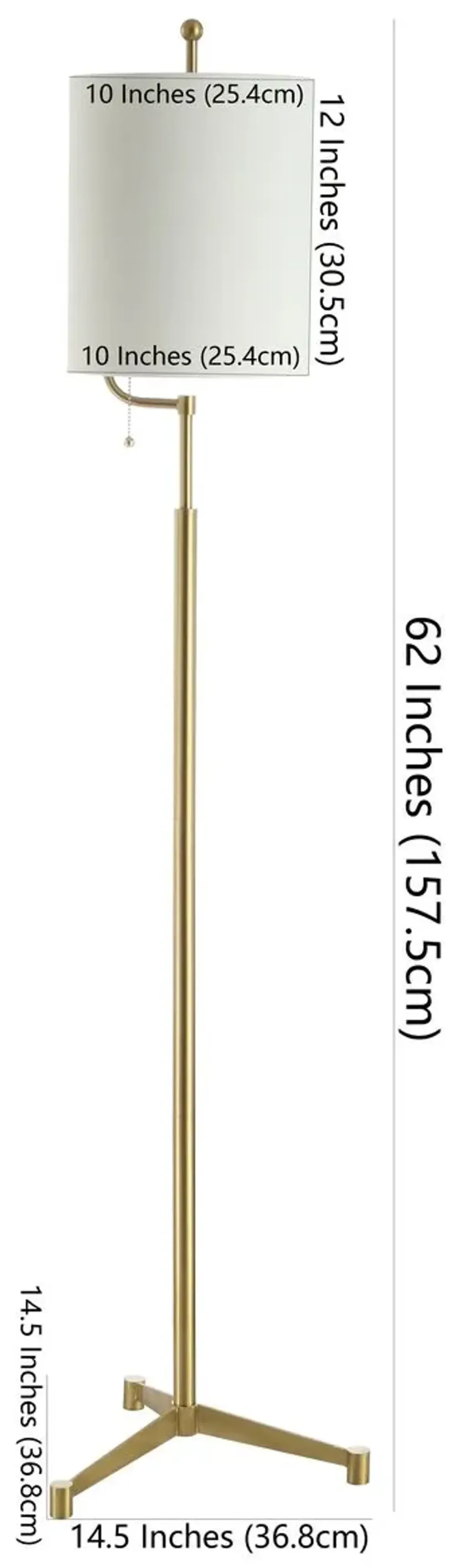 Eleanor Floor Lamp - Brass
