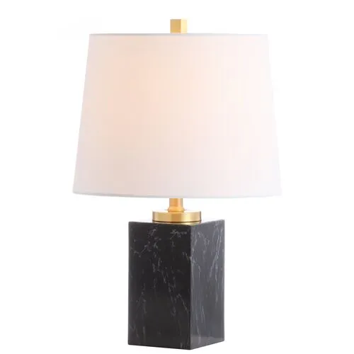 Cora Table Lamp - Black Marble