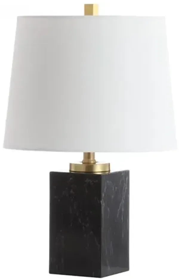 Cora Table Lamp - Black Marble
