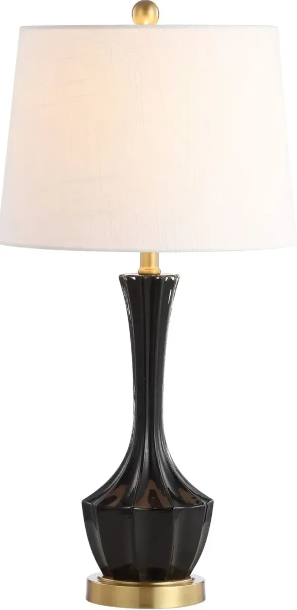 Ronnie Table Lamp - Glossy Black