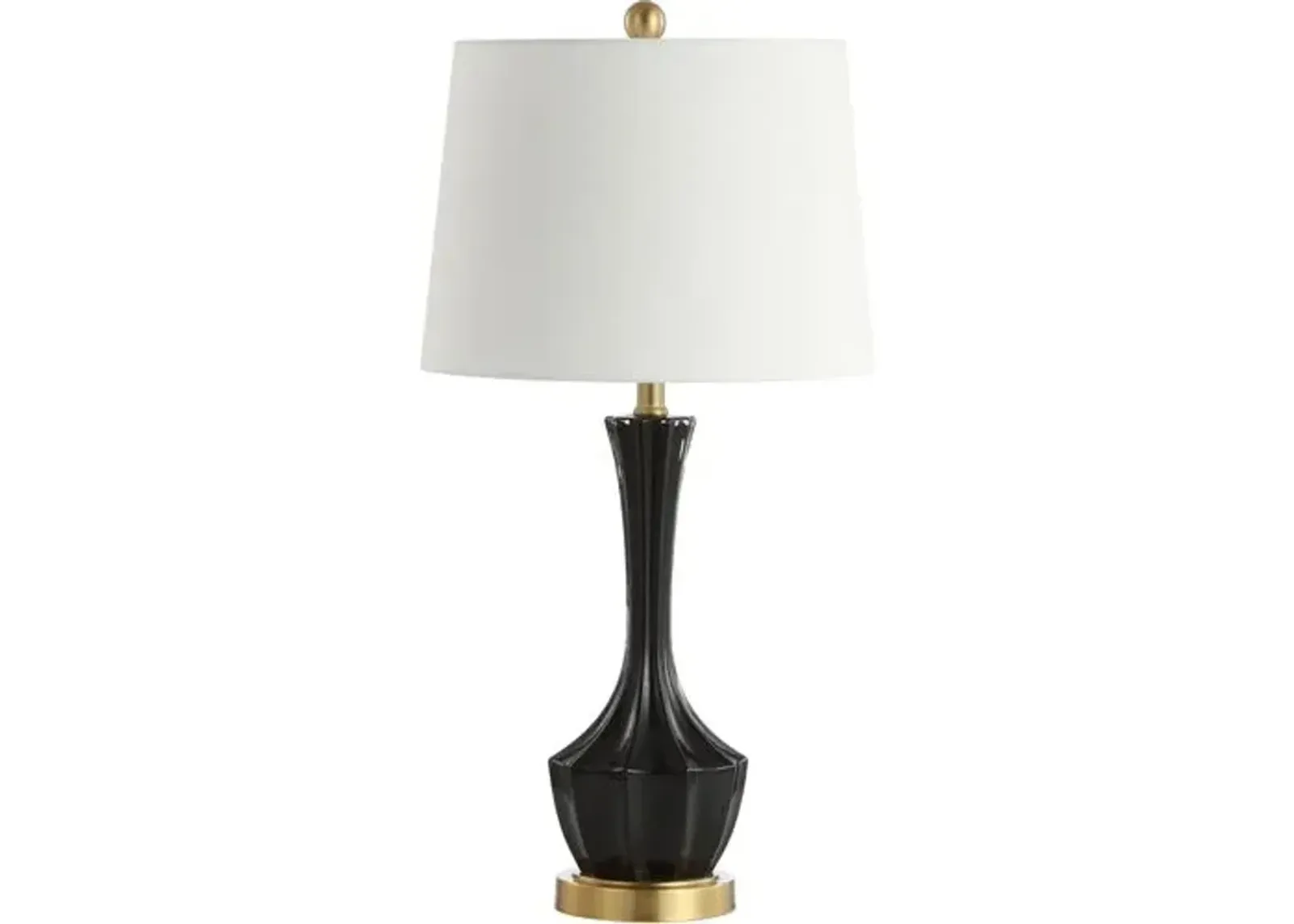 Ronnie Table Lamp - Glossy Black