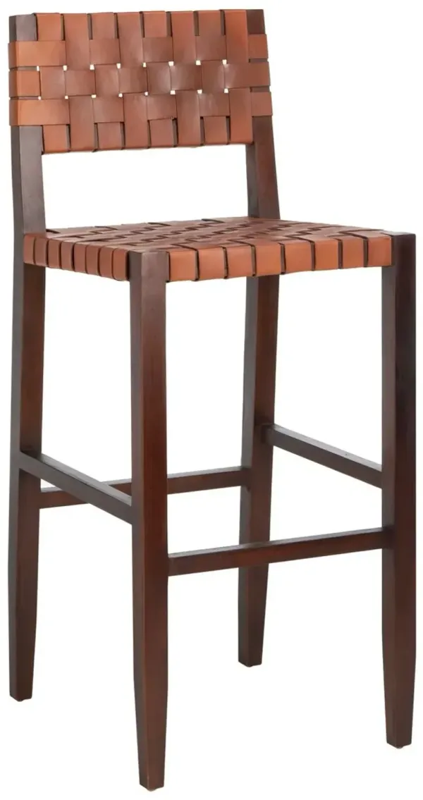 Roche Barstool - Cognac - Brown