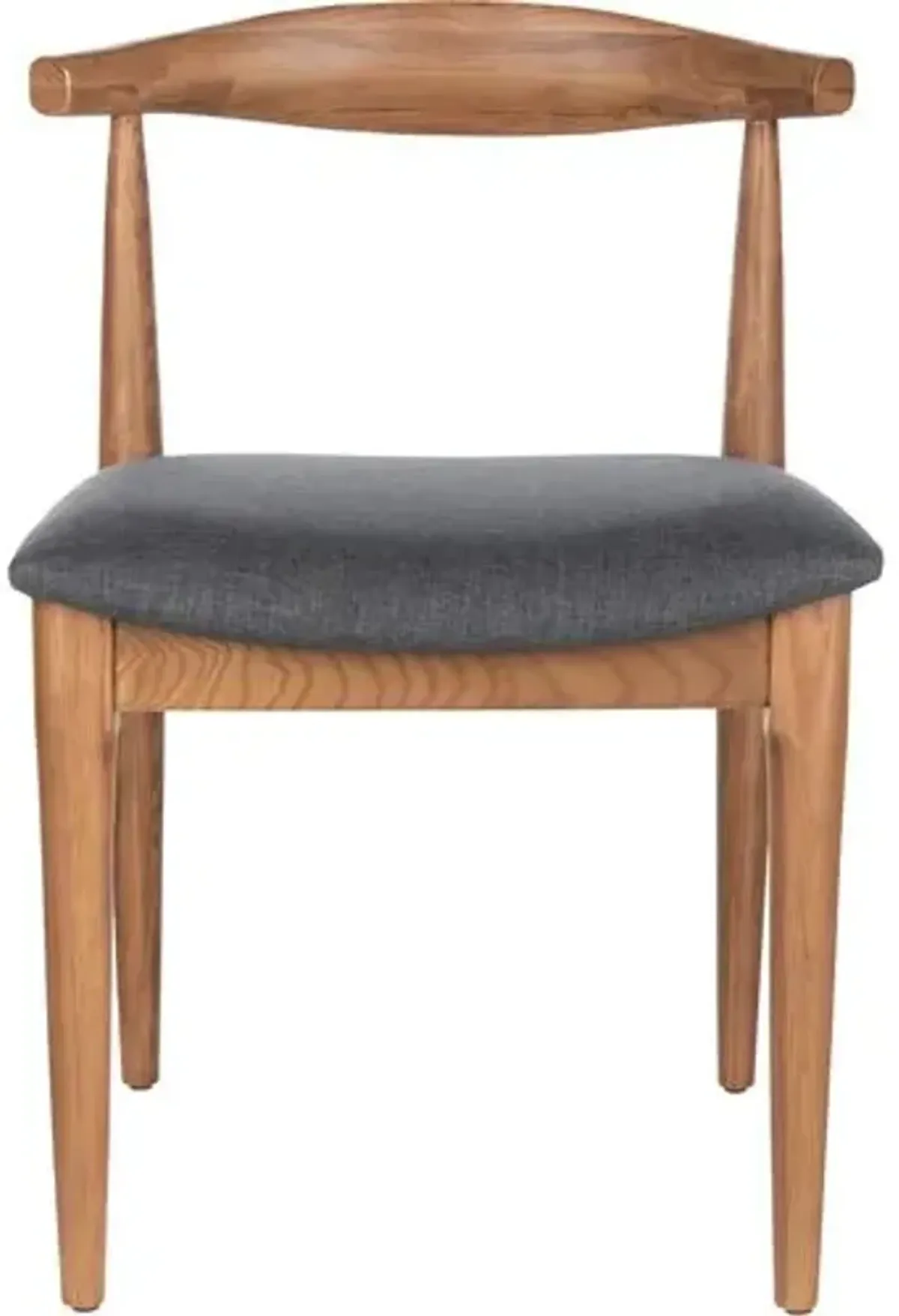 Set of 2 Pierce Retro Dining Chairs - Brown - Gray