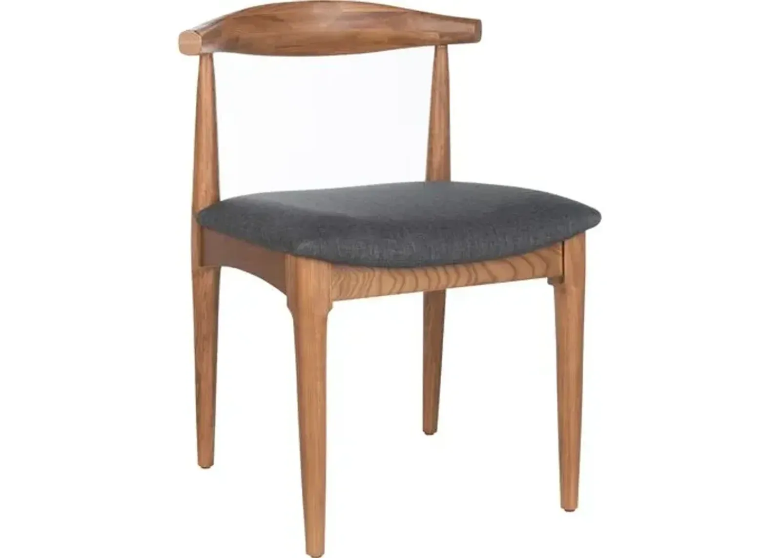 Set of 2 Pierce Retro Dining Chairs - Brown - Gray