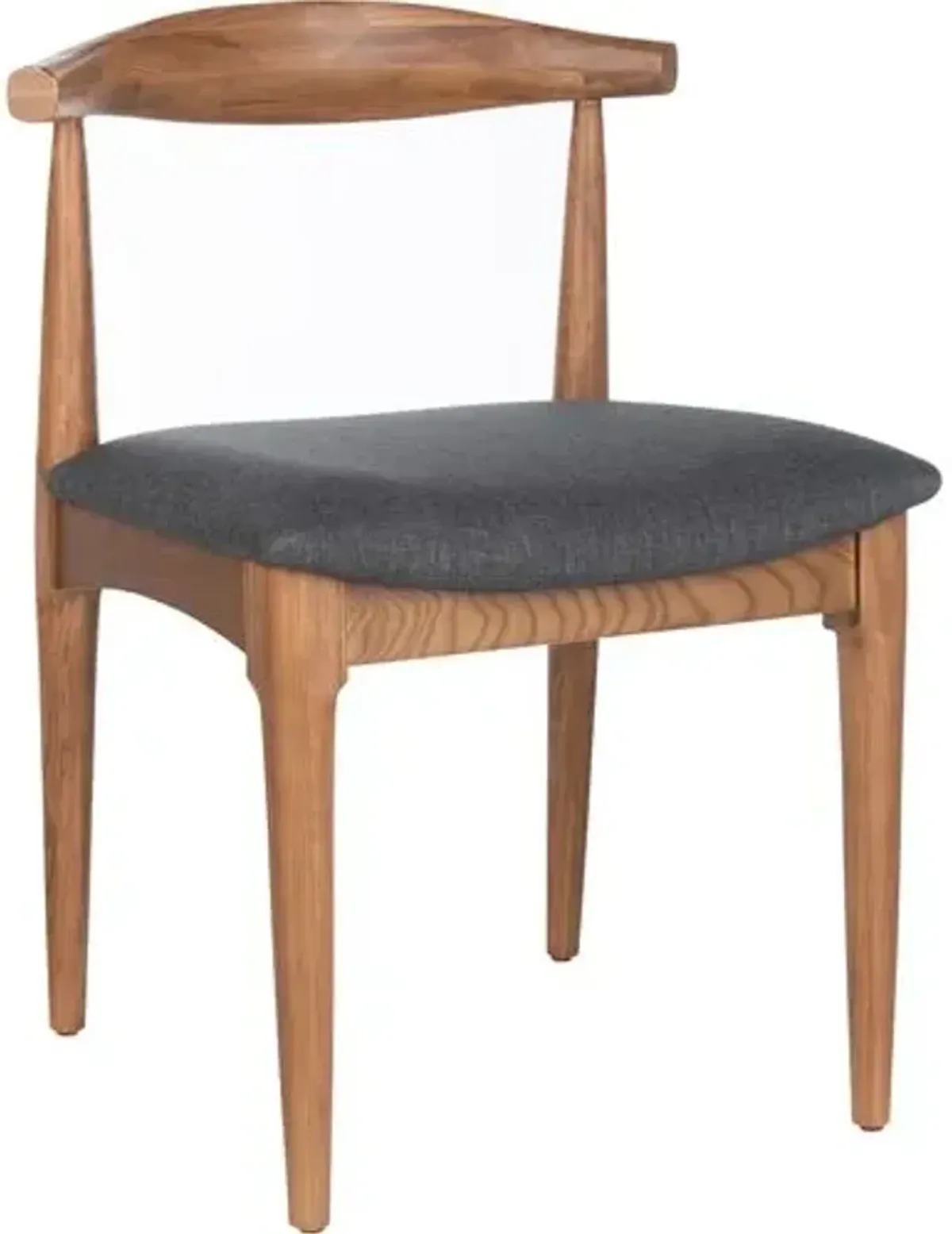 Set of 2 Pierce Retro Dining Chairs - Brown - Gray