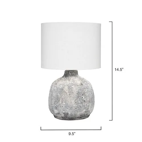 Blake Table Lamp - Gray Textured Ceramic - Jamie Young Co.