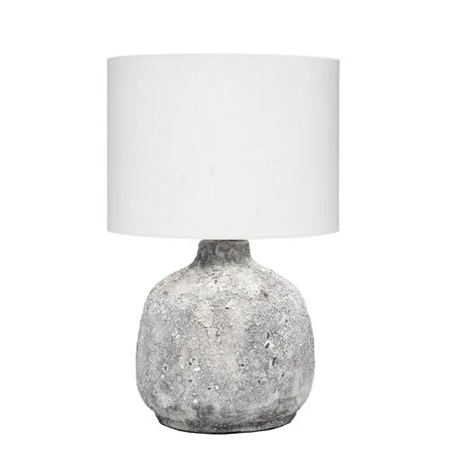 Blake Table Lamp - Gray Textured Ceramic - Jamie Young Co.