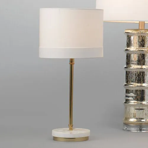 Grace Marble Table Lamp - White