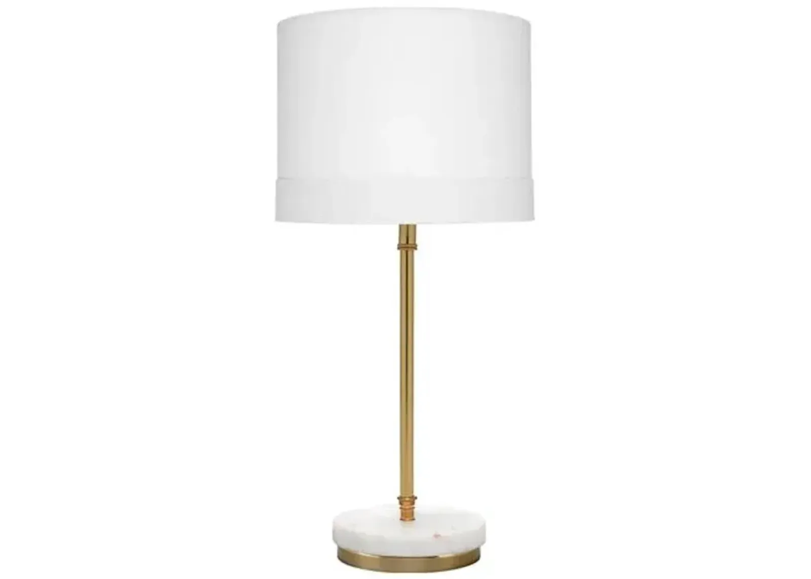 Grace Marble Table Lamp - White