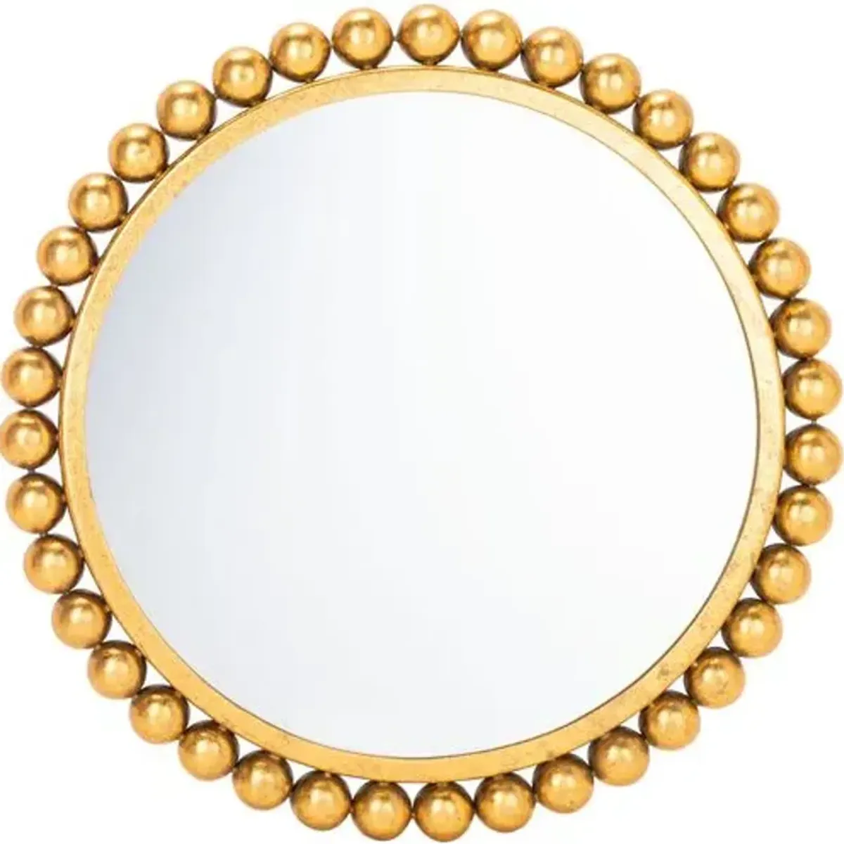 Mara 21" Round Wall Mirror - Gold Leaf