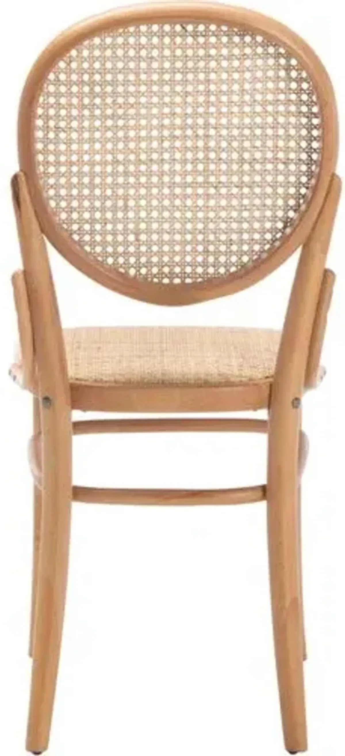 Set of 2 Cara Cane Dining Chairs - Natural - Brown