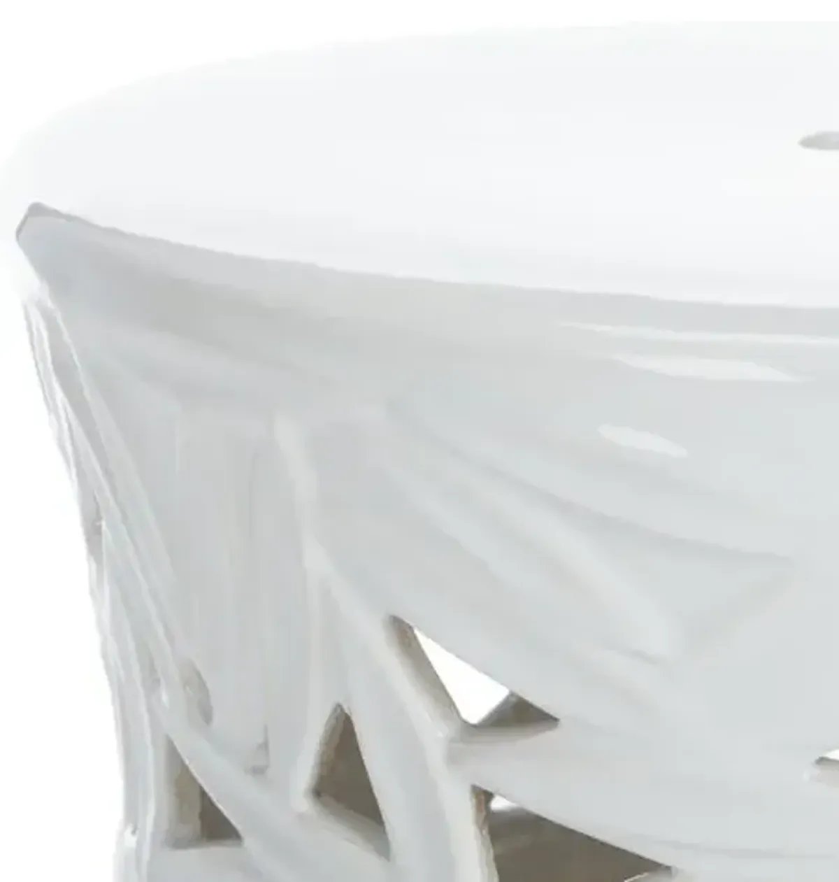 Ida Garden Stool - White