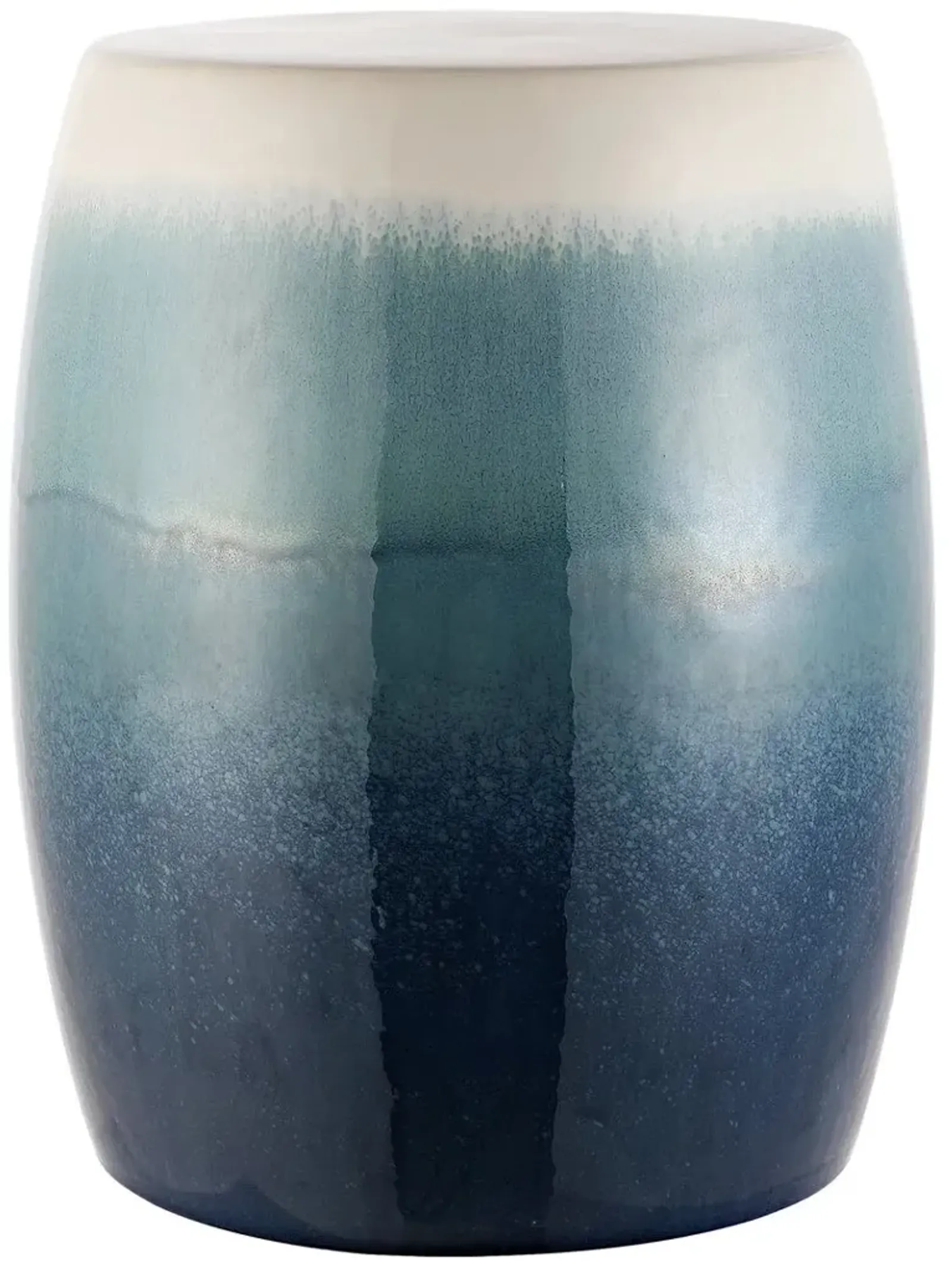 Amaya Garden Stool, Blue Ombré