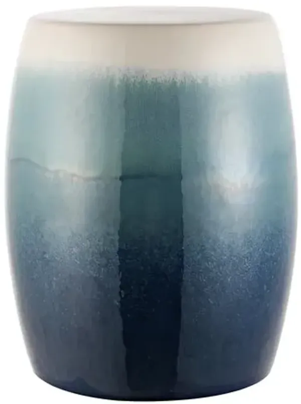 Amaya Garden Stool - Blue Ombré
