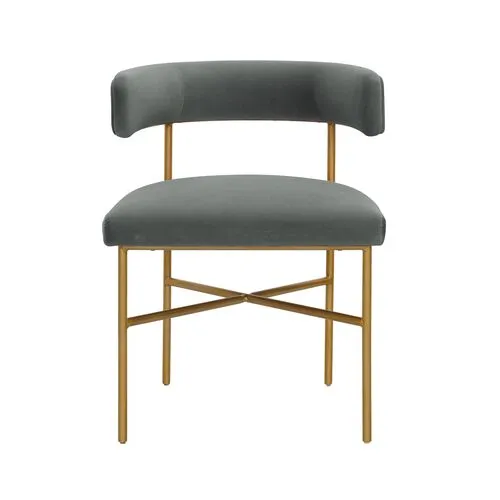 Kendall Dining Side Chair - Gray Velvet