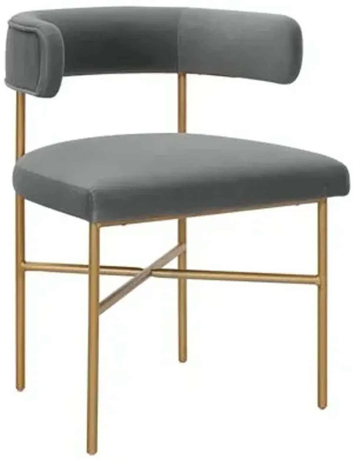 Kendall Dining Side Chair - Gray Velvet