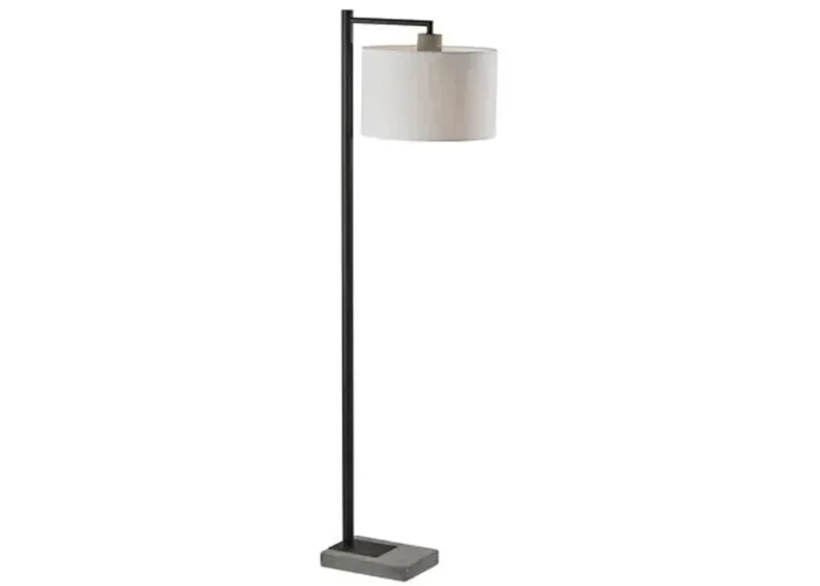 Meena Floor Lamp - Black/Grey