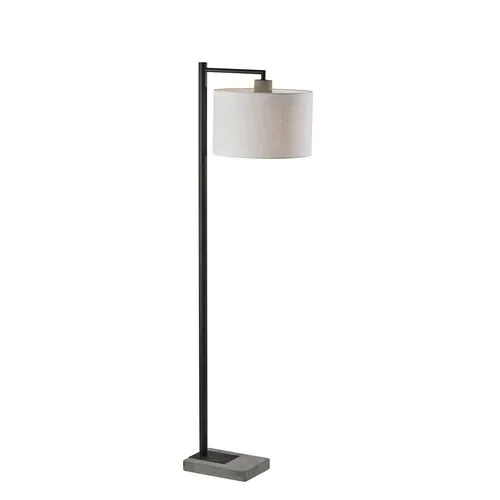 Meena Floor Lamp - Black/Grey