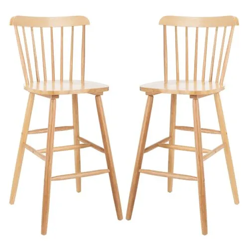 Set of 2 Tottie Barstools - Natural - Brown