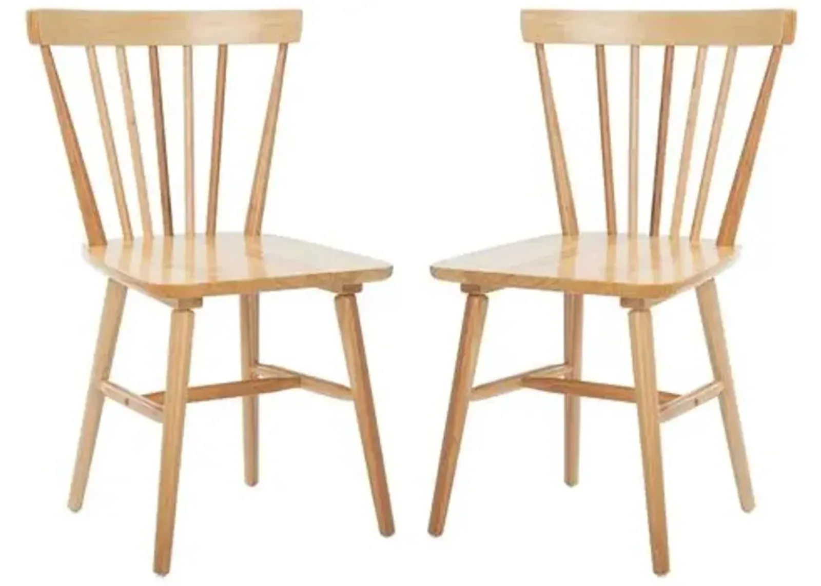 Set of 2 Hannah Dining Chairs - Natural - Brown