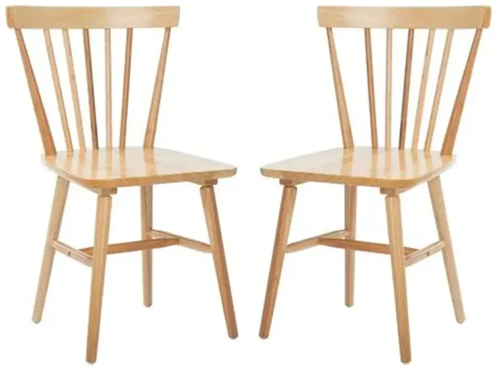 Set of 2 Hannah Dining Chairs - Natural - Brown