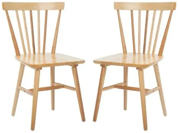 Set of 2 Hannah Dining Chairs - Brown
