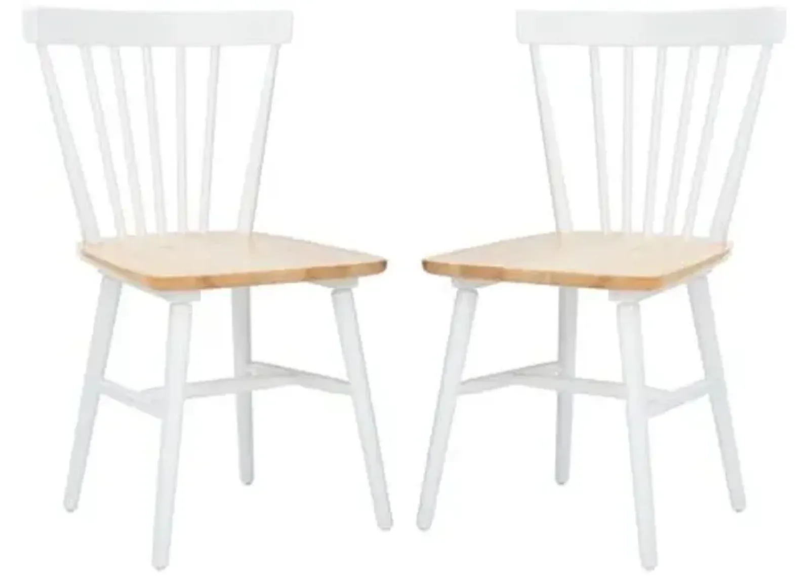 Set of 2 Hannah Dining Chairs - White