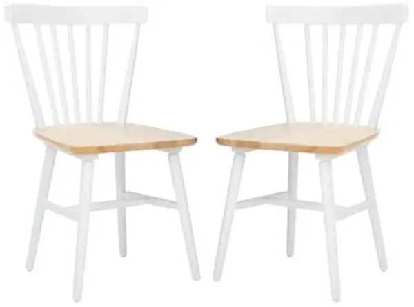 Set of 2 Hannah Dining Chairs - White