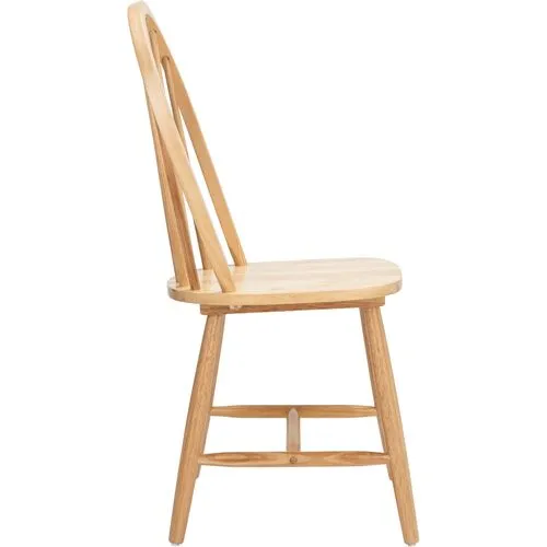 Set of 2 Lemuel Spindle Dining Chairs - Natural