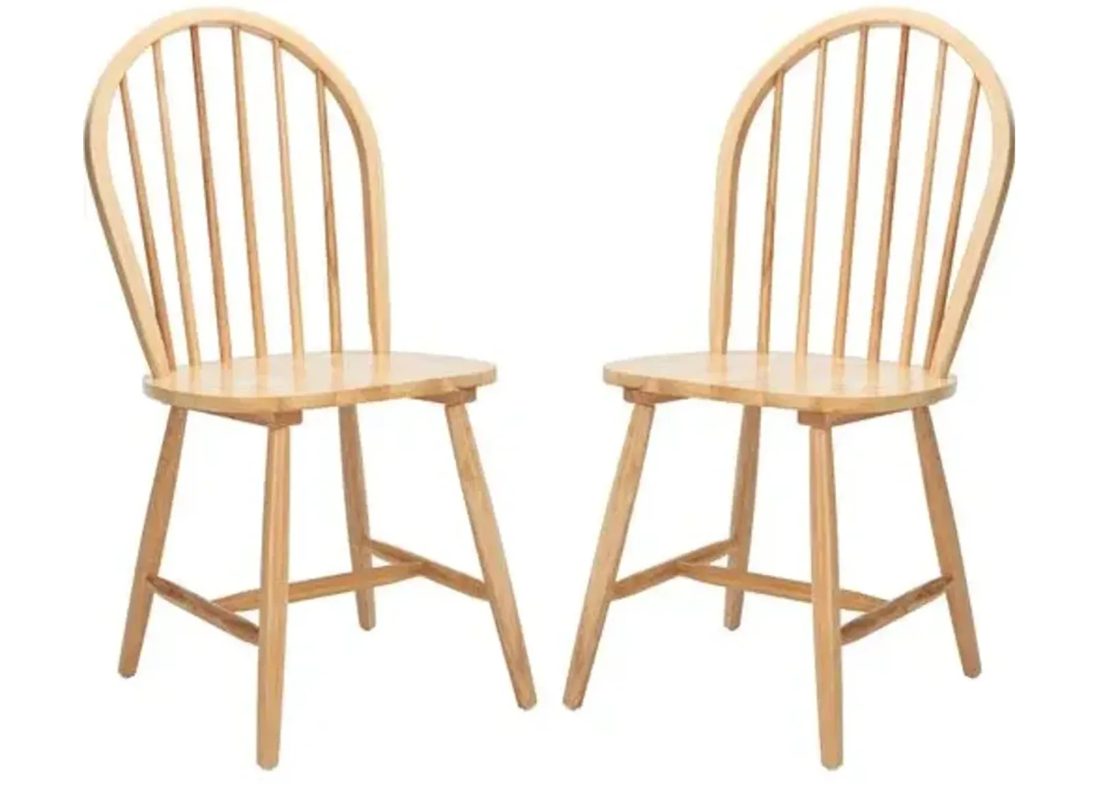 Set of 2 Lemuel Spindle Dining Chairs - Natural