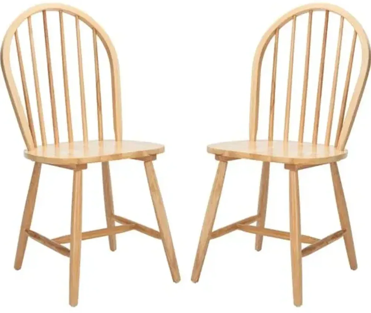 Set of 2 Lemuel Spindle Dining Chairs - Natural