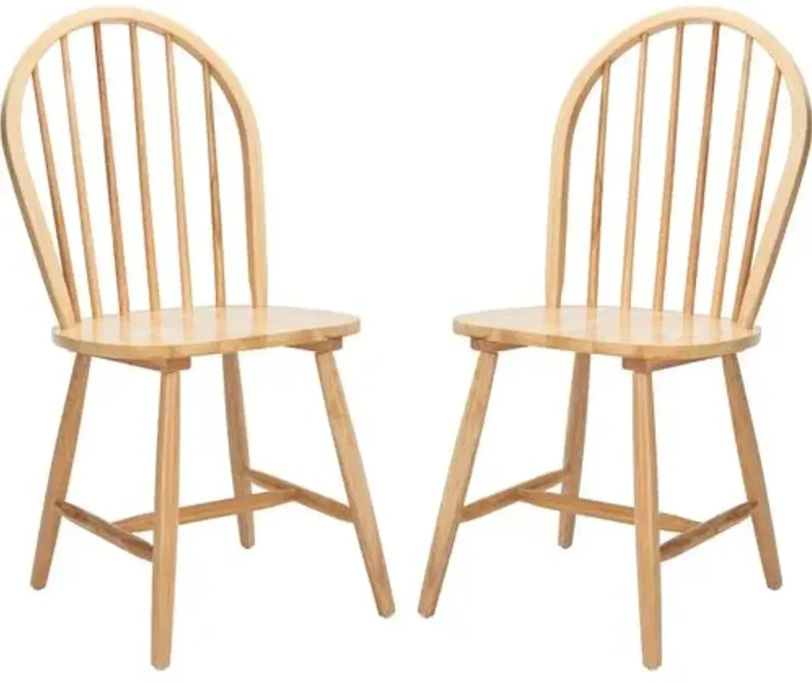 Set of 2 Lemuel Spindle Dining Chairs - Natural